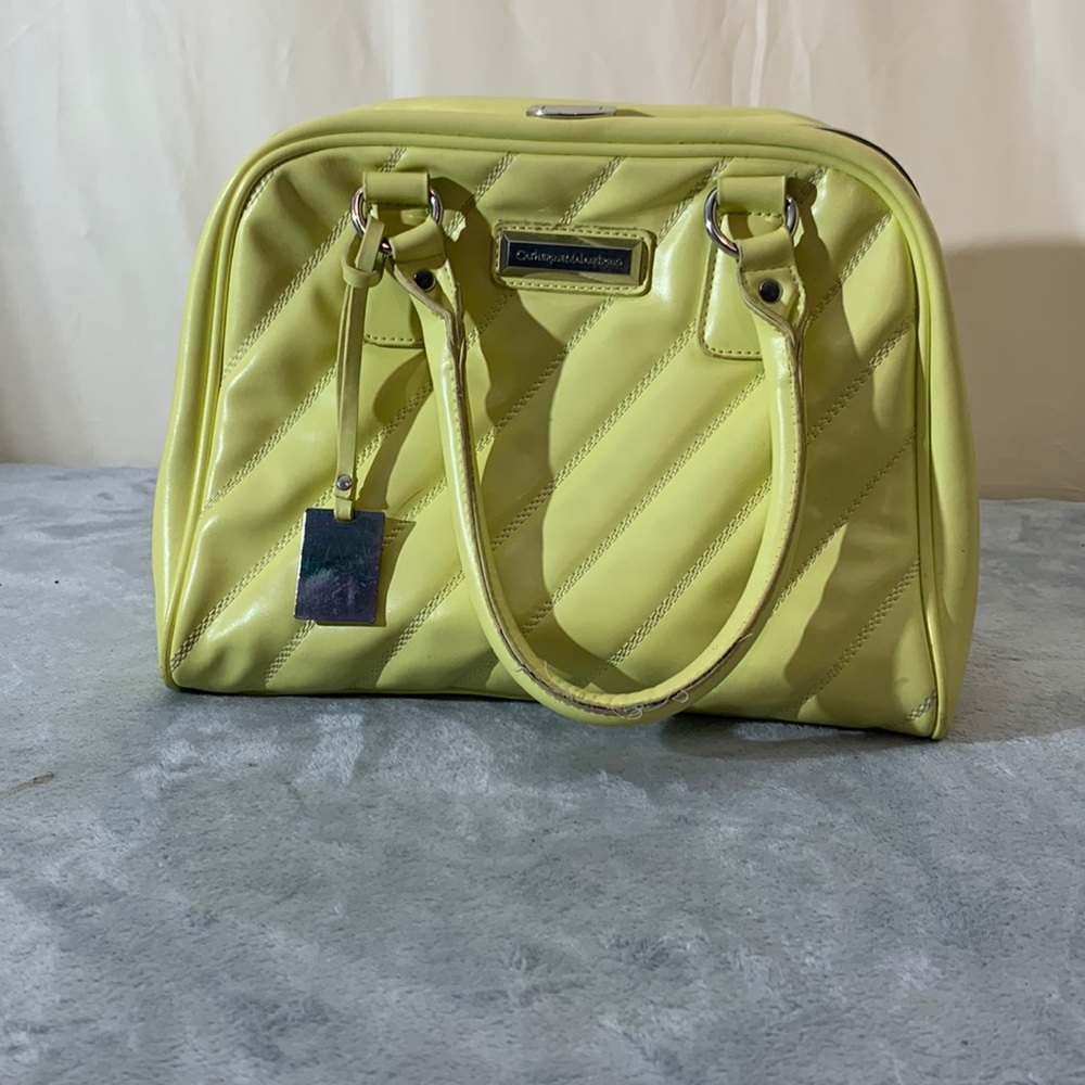 Catherine Malandrino Yellow Shoulder Bag 12”W 9.5” H